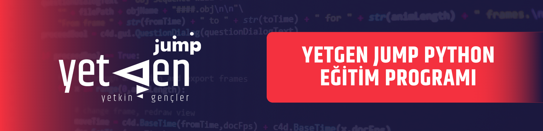 YetGen Jump Python Eğitim Programı Başvuruları Başladı!
